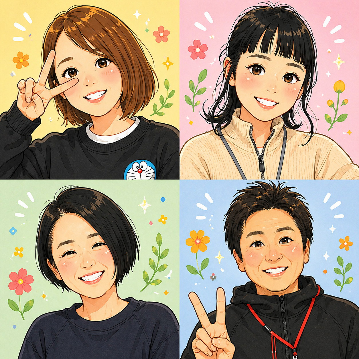 スタッフ似顔絵1